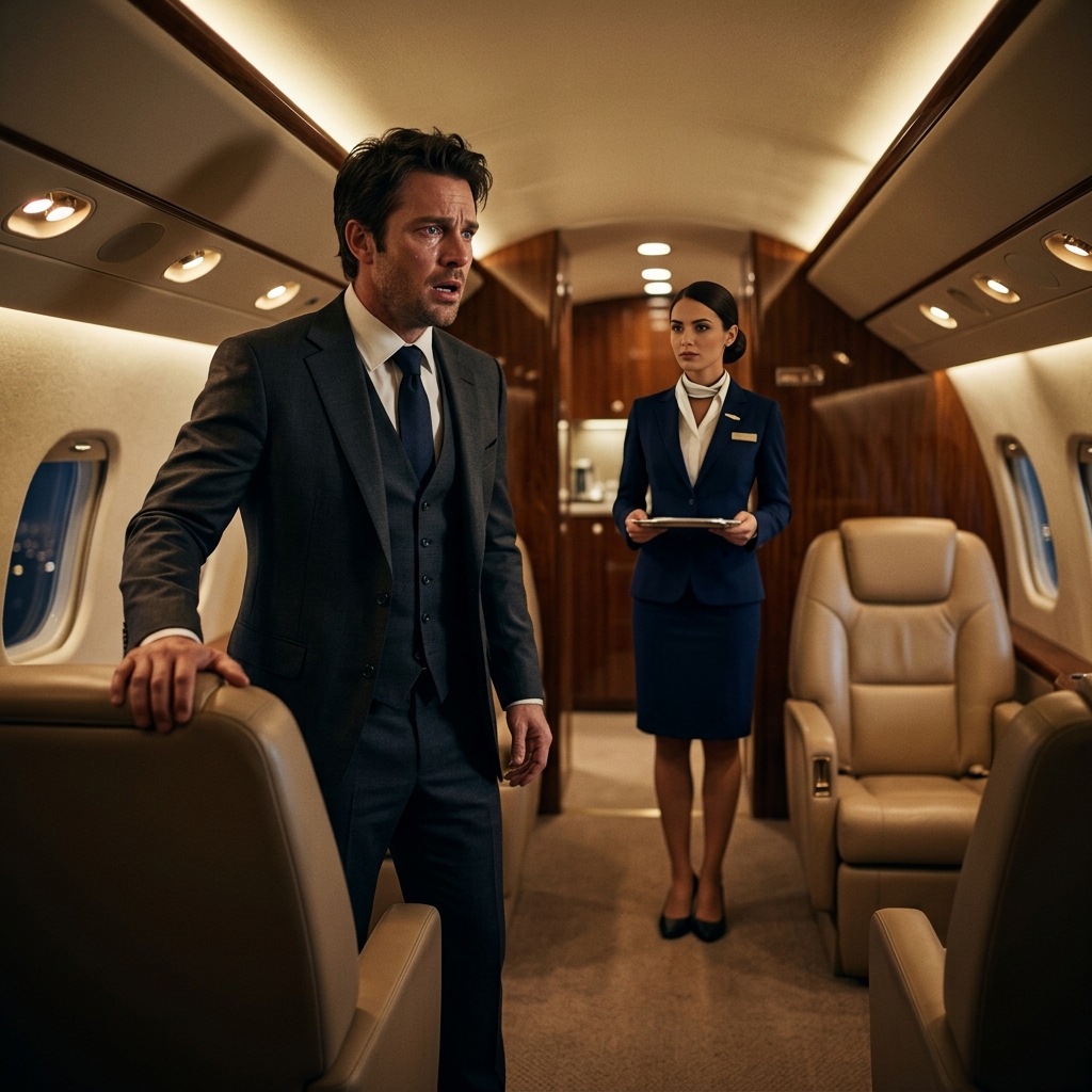 I Buried My Wife 5 Years Ago… Then Heard Her Voice on My Private Jet With My Fiancée Beside Me