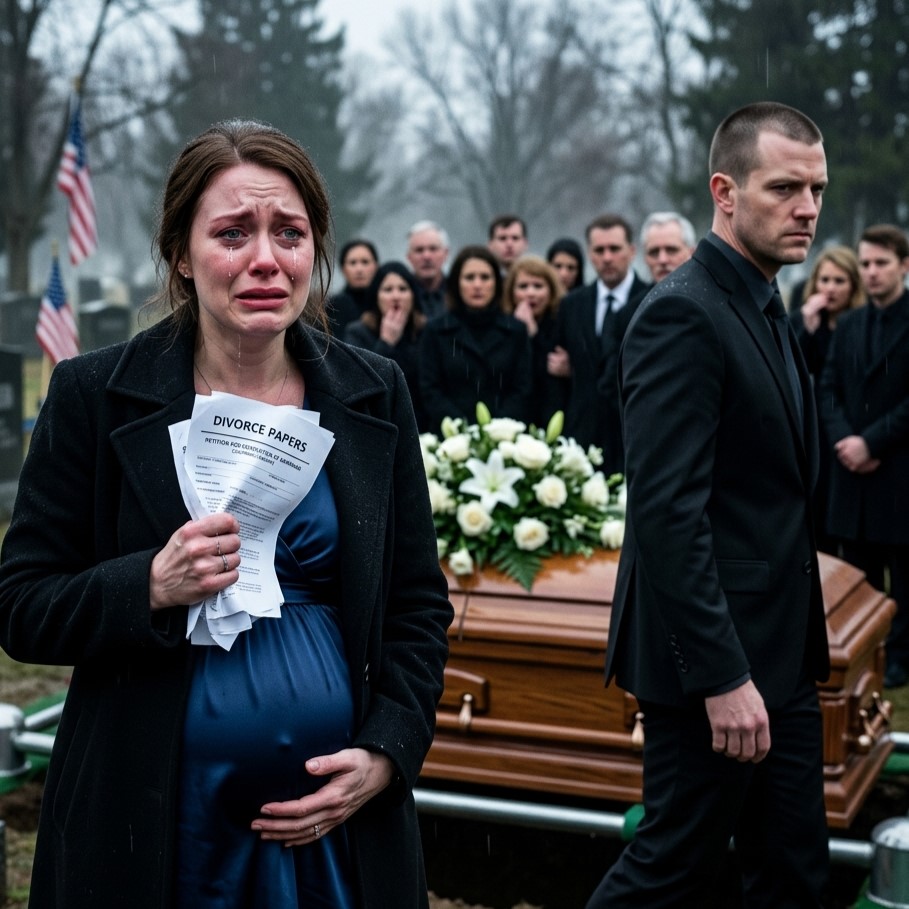 [FULL STORY] He Handed Me Divorce Papers at My Dad’s Funeral While I Was Pregnant… He Didn’t Know I Was About to Inherit $800 Million