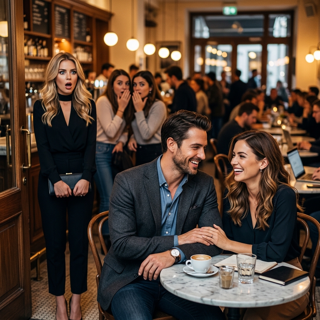 She Called Me “Too Basic”—Until She Walked Into That Café and Saw Who I Was Sitting With