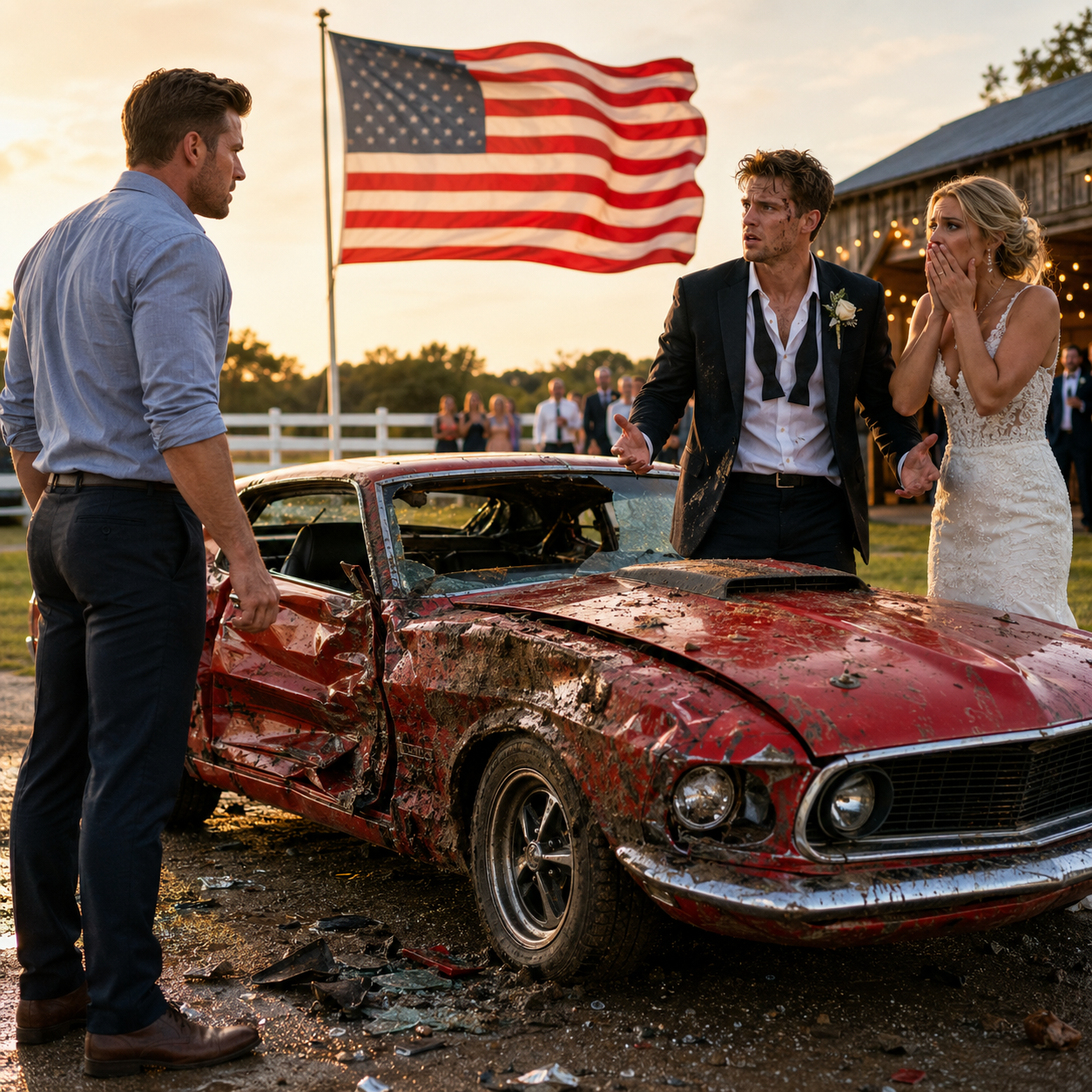 My Brother Destroyed My Classic Mustang at His Wedding, So I Reported It Stolen and Let His Bride See the Truth