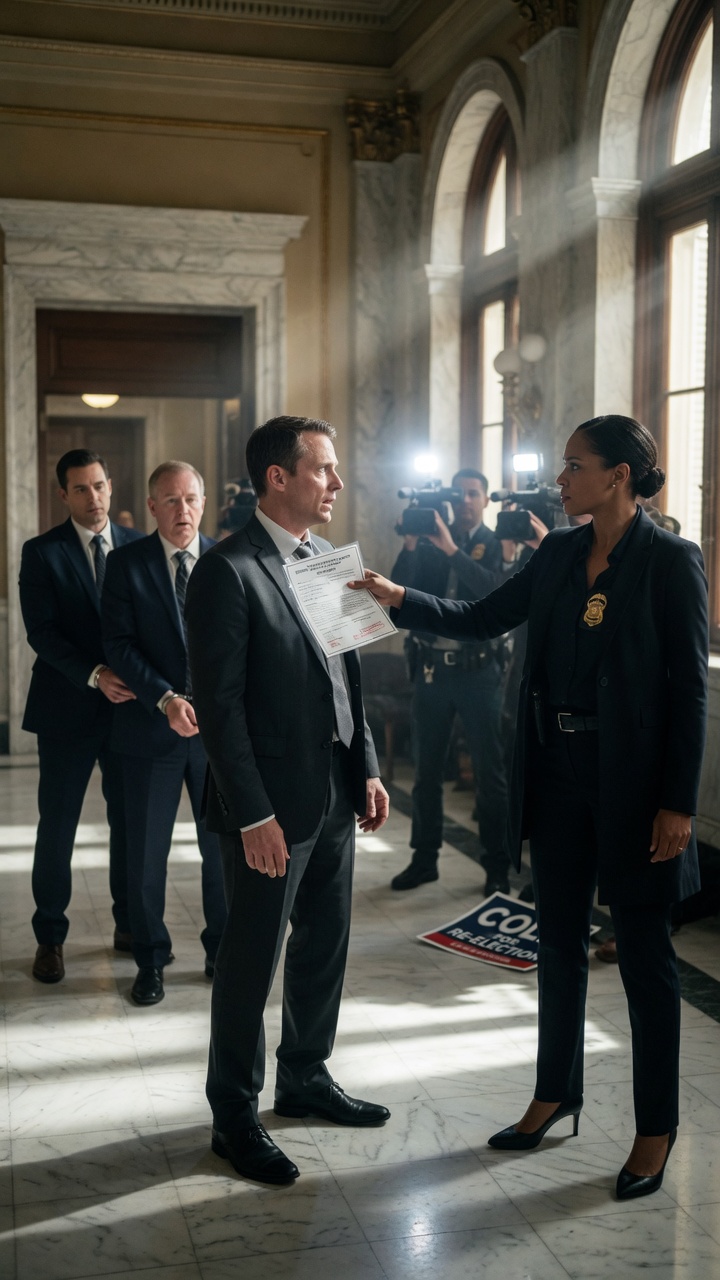 The Governor’s Aide Threw Her Out of the Press Room, Not Knowing She Was the Federal Agent Carrying His Arrest Warrant