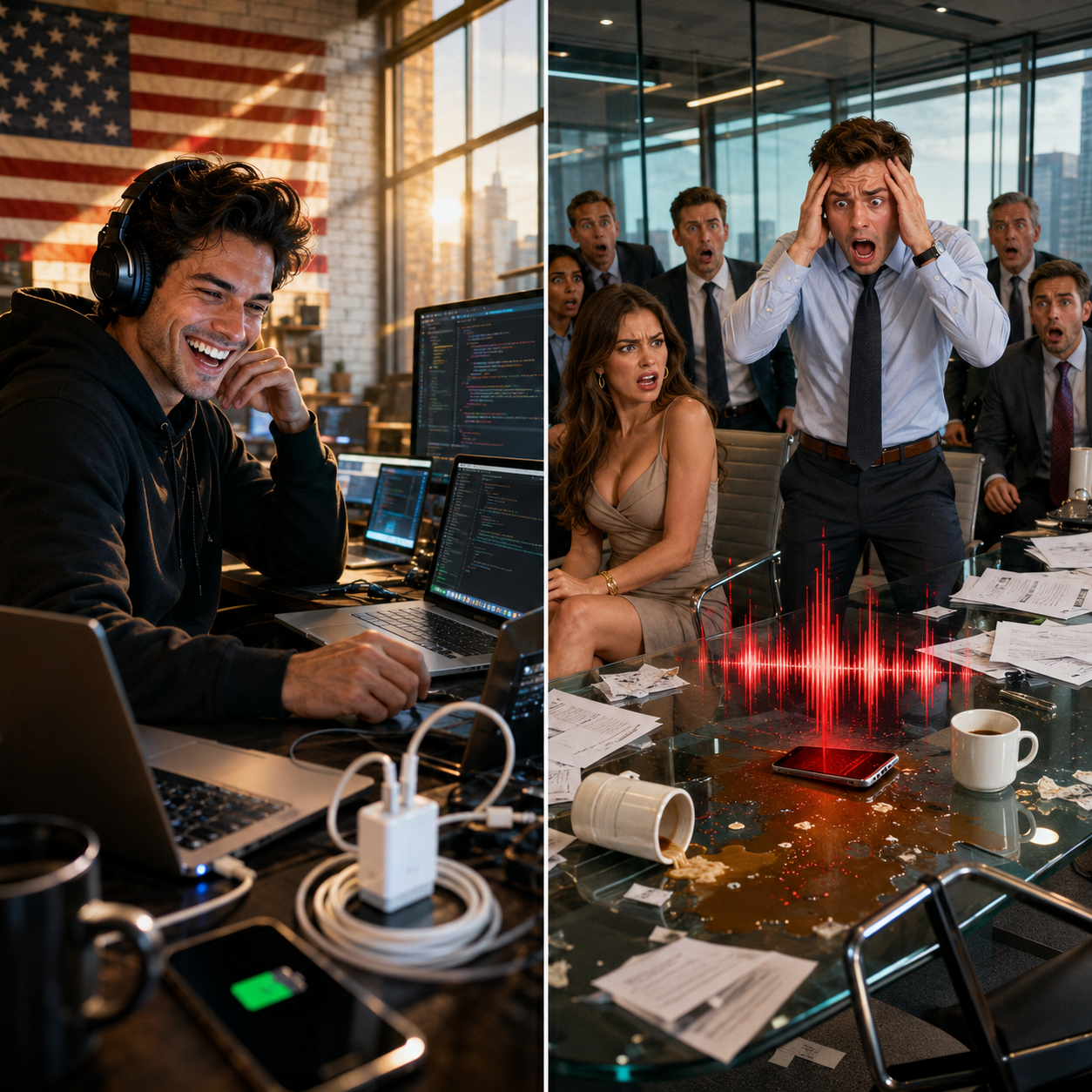 MY ROOMMATE KEPT STEALING MY CHARGER—SO I MADE HIS PHONE MOAN IN A MEETING AND GOT HIM FIRED